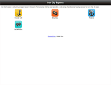 Tablet Screenshot of ironcityexpress.com